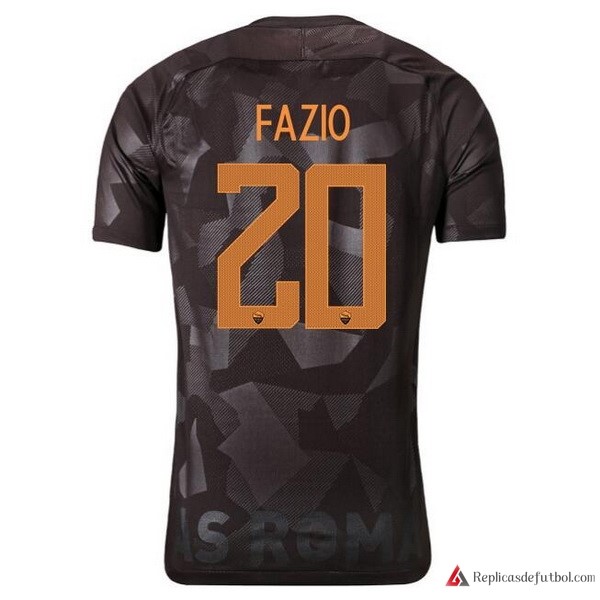 Camiseta AS Roma Tercera equipación Fazio 2017-2018